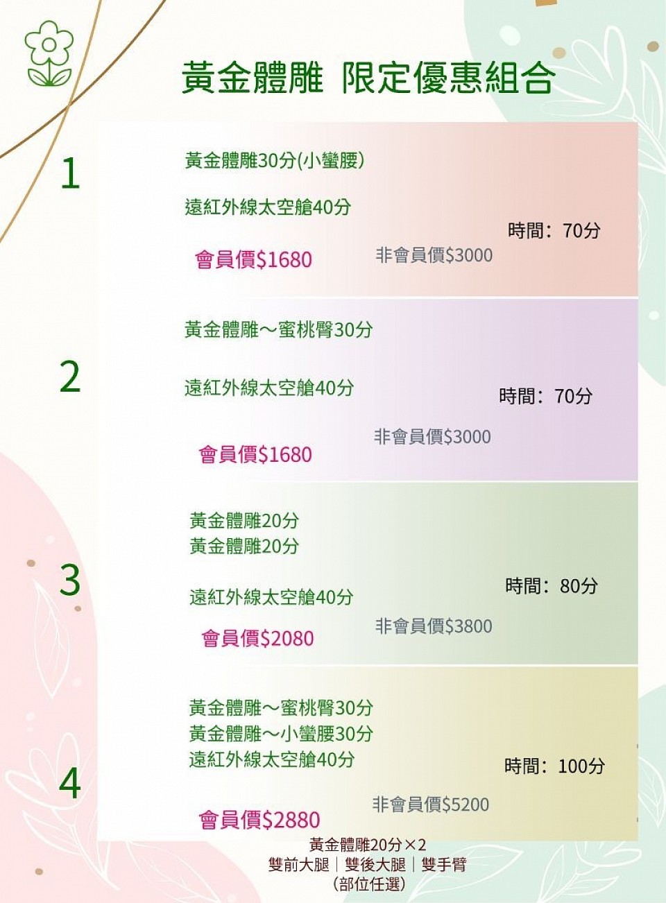 宜蘭羅東體雕塑身價目表