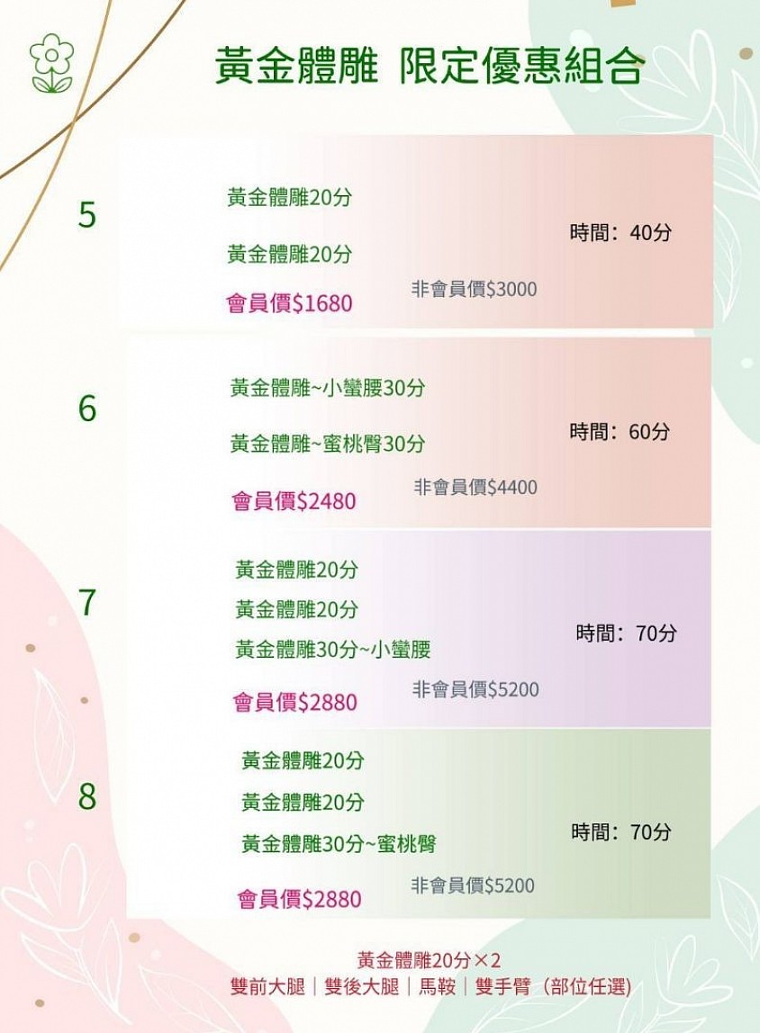 宜蘭體雕塑身
